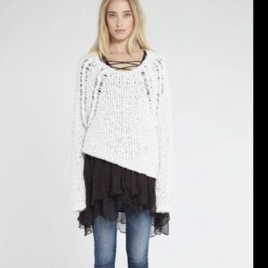 IRO Hirika‎ knitted cream sweater in natural, size M great condition oversized